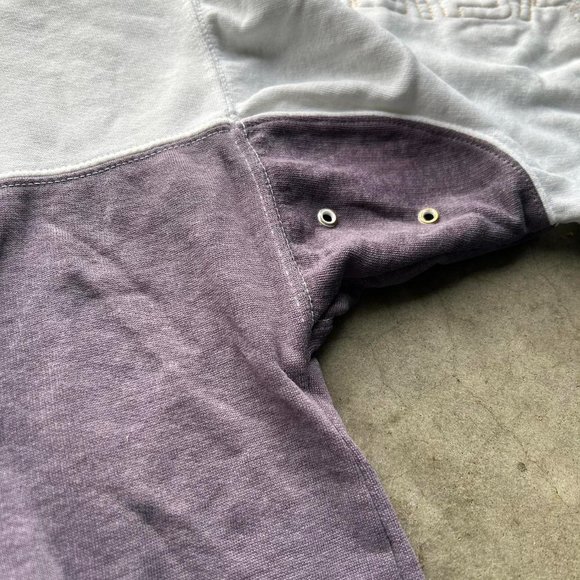 1990S 100% COOTTON LIGHT-WEIGHT GRAY & NAVY RETRO ADIDAS RETRO CREWNECK - Picture 5 of 6